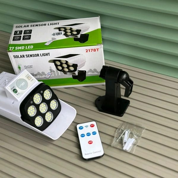77 LED Solar Sensor Light