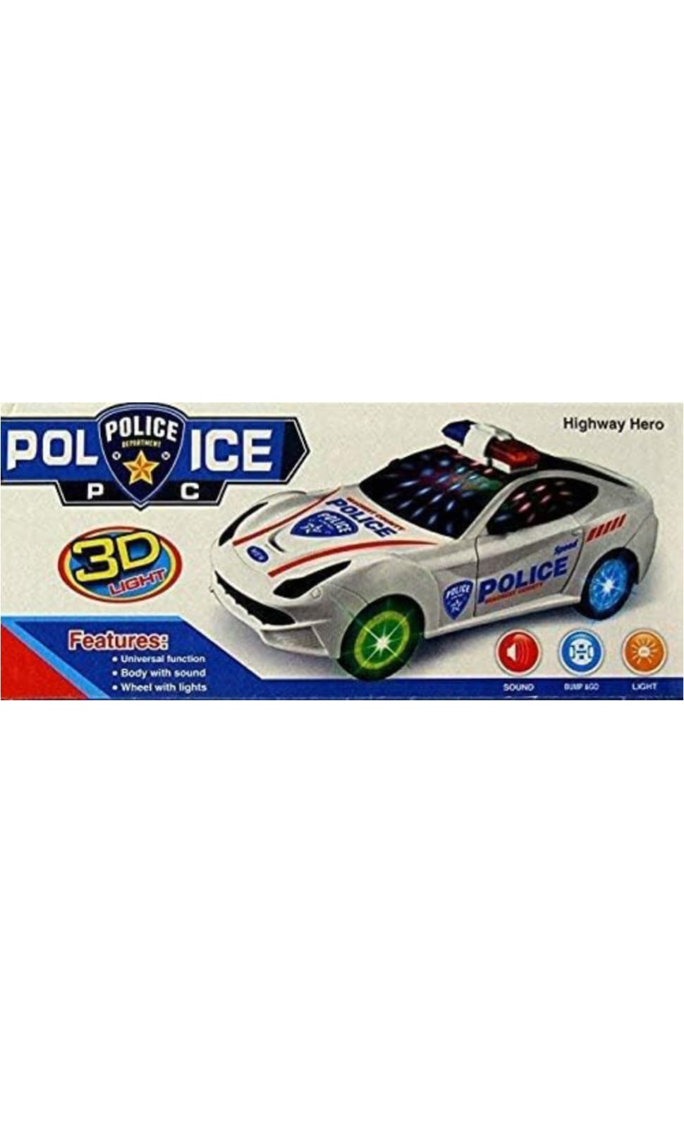3D Lights Police Car