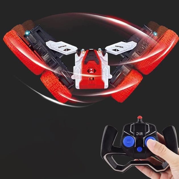 DW02A Trick and Flip RC Car 2.4G Red