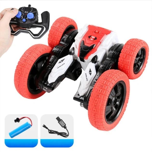 DW02A Trick and Flip RC Car 2.4G Red