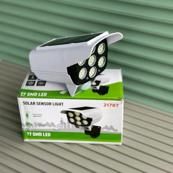 77 LED Solar Sensor Light